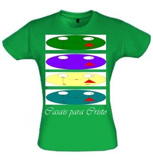 Camisetas Casais para Cristo